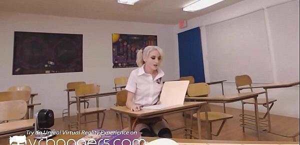  VR BANGERS Dirty Little Student Offers Her Butthole For Better Grades
